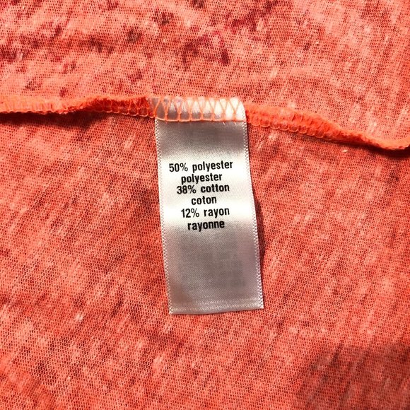 Maurices Fluorescent Peach Long Sleeve Tribal Tee - Picture 7 of 9